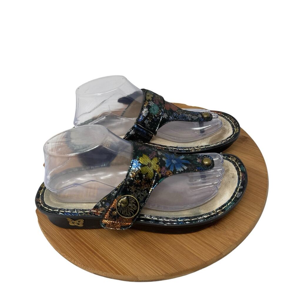 Alegria Carina Wedge Sandals Floral Boho Slip On Comfort Womens 38 US 8-8.5